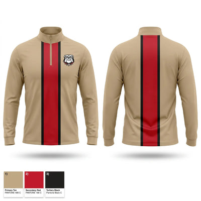 Hickman County Bulldogs Quarter Zip Jacket - 1