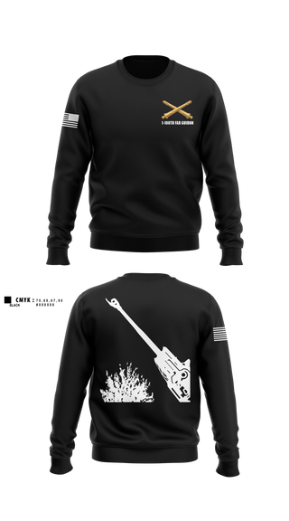Crew Neck Sweatshirt, 1-108 FAR, National Guard, Teamtime, Team time, sublimation, custom sports apparel, team uniforms, spirit wear, spiritwear, sports uniforms, custom shirts, team store, custom team store, fundraiser sports, apparel fundraiser