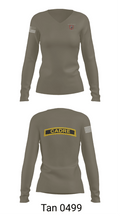 341 MSOS/S3T 79123536 Women's Long Sleeve V-neck Shirt - 11