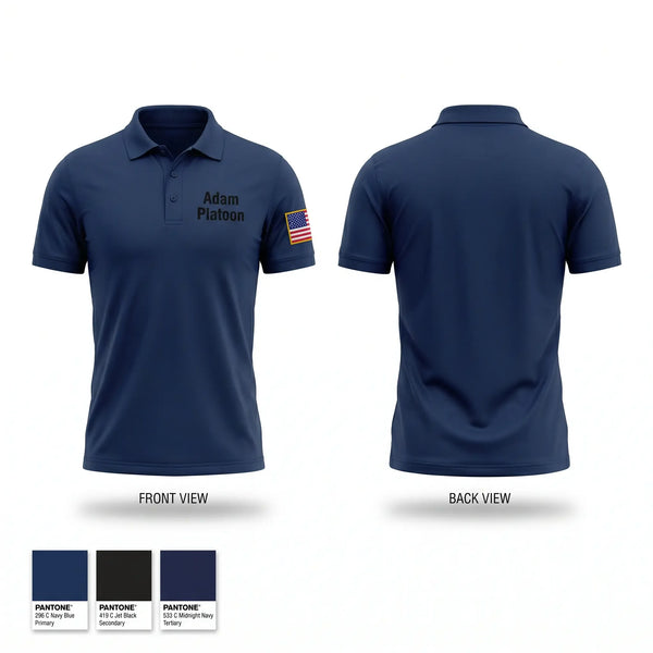 Short Sleeve Performance Polo, Adam Platoon, Police, Teamtime, Team time, sublimation, custom sports apparel, team uniforms, spirit wear, spiritwear, sports uniforms, custom shirts, team store, custom team store, fundraiser sports, apparel fundraiser