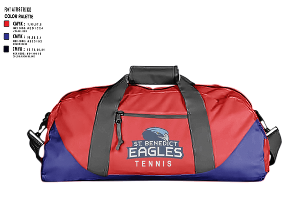 Duffle Bag, SBA Eagles Tennis, Tennis, Teamtime, Team time, sublimation, custom sports apparel, team uniforms, spirit wear, spiritwear, sports uniforms, custom shirts, team store, custom team store, fundraiser sports, apparel fundraiser