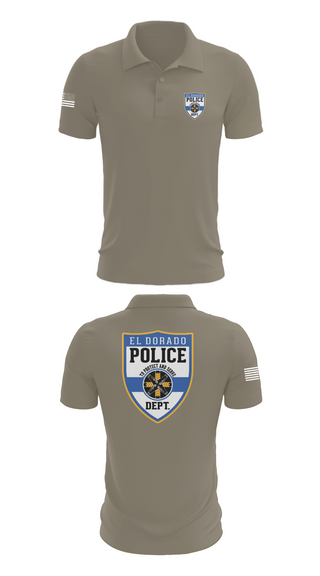 Short Sleeve Performance Polo, El dorado Police Department, Police, Teamtime, Team time, sublimation, custom sports apparel, team uniforms, spirit wear, spiritwear, sports uniforms, custom shirts, team store, custom team store, fundraiser sports, apparel fundraiser