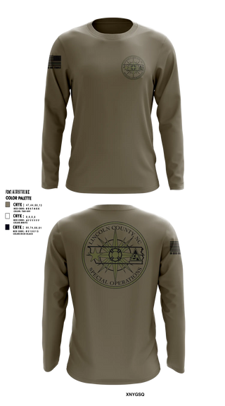 Long Sleeve Performance Shirt, Lincoln County Sheriff's Office, Police, Teamtime, Team time, sublimation, custom sports apparel, team uniforms, spirit wear, spiritwear, sports uniforms, custom shirts, team store, custom team store, fundraiser sports, apparel fundraiser