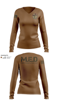MED Women's Long Sleeve V-neck Shirt - 21