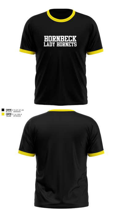 Hornbeck Lady Hornets 8637101 Short Sleeve Performance Shirt - 1