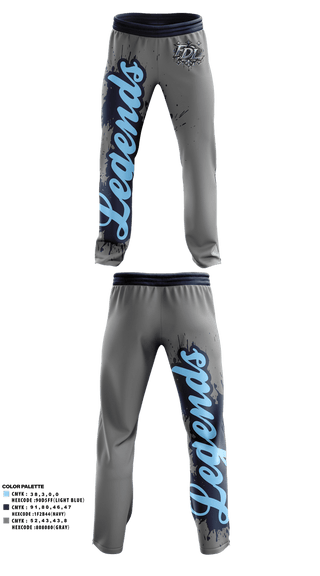 Sweatpants, Fort Dodge Legends, Baseball, Teamtime, Team time, sublimation, custom sports apparel, team uniforms, spirit wear, spiritwear, sports uniforms, custom shirts, team store, custom team store, fundraiser sports, apparel fundraiser