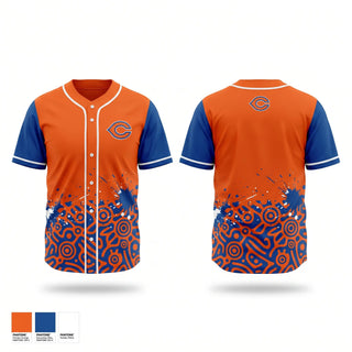 Full Button Baseball Jersey, The Mitten State Trash Pandas, Baseball, Teamtime, Team time, sublimation, custom sports apparel, team uniforms, spirit wear, spiritwear, sports uniforms, custom shirts, team store, custom team store, fundraiser sports, apparel fundraiser