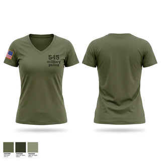 Womens Short Sleeve Vneck Shirt, 545 military police, Army, Teamtime, Team time, sublimation, custom sports apparel, team uniforms, spirit wear, spiritwear, sports uniforms, custom shirts, team store, custom team store, fundraiser sports, apparel fundraiser