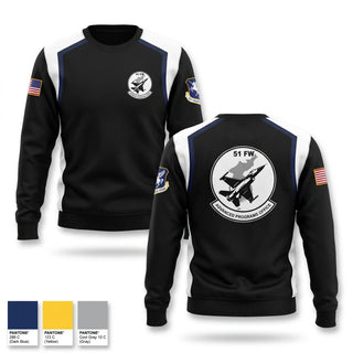 Crew Neck Sweatshirt, 51st Fighter Wing Advanced Programs Office, Air Force, Teamtime, Team time, sublimation, custom sports apparel, team uniforms, spirit wear, spiritwear, sports uniforms, custom shirts, team store, custom team store, fundraiser sports, apparel fundraiser