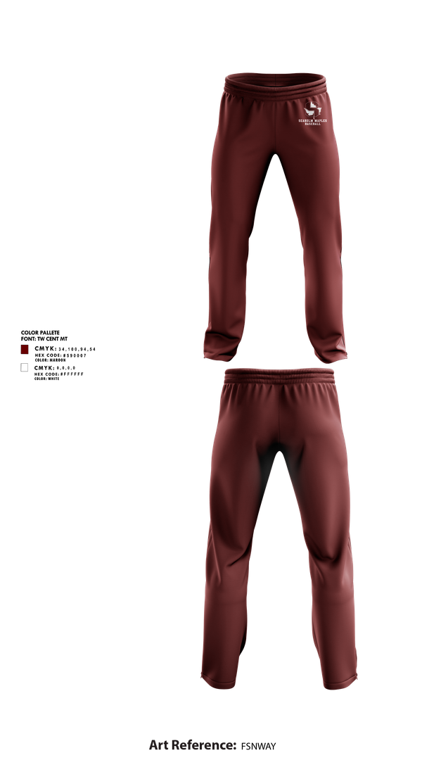 Sweatpants, Seaholm Maples Baseball, Baseball, Teamtime, Team time, sublimation, custom sports apparel, team uniforms, spirit wear, spiritwear, sports uniforms, custom shirts, team store, custom team store, fundraiser sports, apparel fundraiser