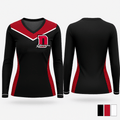 Durfee High School Wrestling 91395125 Women's Long Sleeve V-neck Shirt - 1