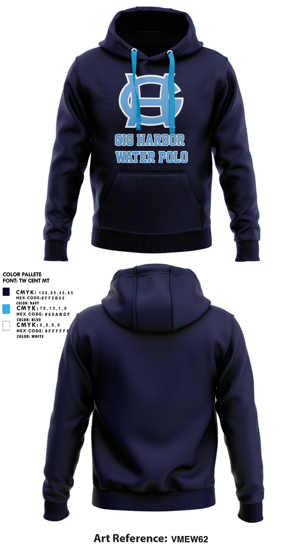 Hoodie, Gig Harbor Water Polo, Water Polo, Teamtime, Team time, sublimation, custom sports apparel, team uniforms, spirit wear, spiritwear, sports uniforms, custom shirts, team store, custom team store, fundraiser sports, apparel fundraiser