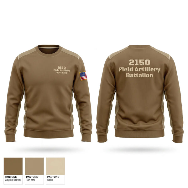 Crew Neck Sweatshirt, 2-150 Field Artillery Battalion, National Guard, Teamtime, Team time, sublimation, custom sports apparel, team uniforms, spirit wear, spiritwear, sports uniforms, custom shirts, team store, custom team store, fundraiser sports, apparel fundraiser