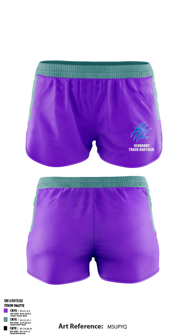 Ranger Panties, Kennandy, Track & Field, Teamtime, Team time, sublimation, custom sports apparel, team uniforms, spirit wear, spiritwear, sports uniforms, custom shirts, team store, custom team store, fundraiser sports, apparel fundraiser