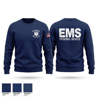 Crew Neck Sweatshirt, PICKEREL RESCUE SQUAD, EMS/EMT, Teamtime, Team time, sublimation, custom sports apparel, team uniforms, spirit wear, spiritwear, sports uniforms, custom shirts, team store, custom team store, fundraiser sports, apparel fundraiser