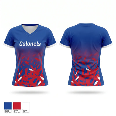 Colonels Women's Short Sleeve V-neck Shirt - 1