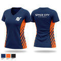 Space City Pickleball Women's Short Sleeve V-neck Shirt - 1