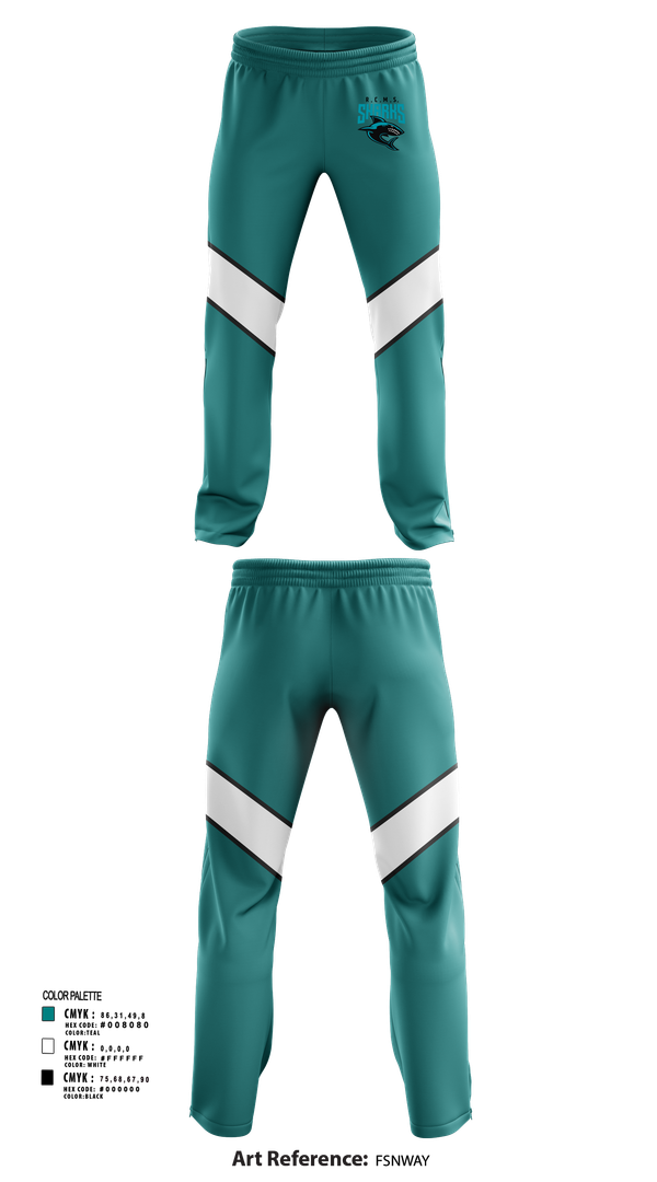 Sweatpants, Rosemary Clarke Middle School Cheer, Cheer, Teamtime, Team time, sublimation, custom sports apparel, team uniforms, spirit wear, spiritwear, sports uniforms, custom shirts, team store, custom team store, fundraiser sports, apparel fundraiser
