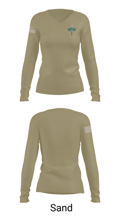 40 commando RM 51951767 Women's Long Sleeve V-neck Shirt - 97