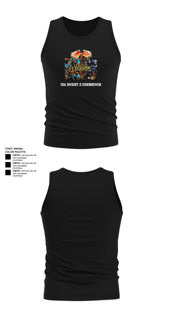 Tank Top, USA Dwight d eisenhower, , Teamtime, Team time, sublimation, custom sports apparel, team uniforms, spirit wear, spiritwear, sports uniforms, custom shirts, team store, custom team store, fundraiser sports, apparel fundraiser