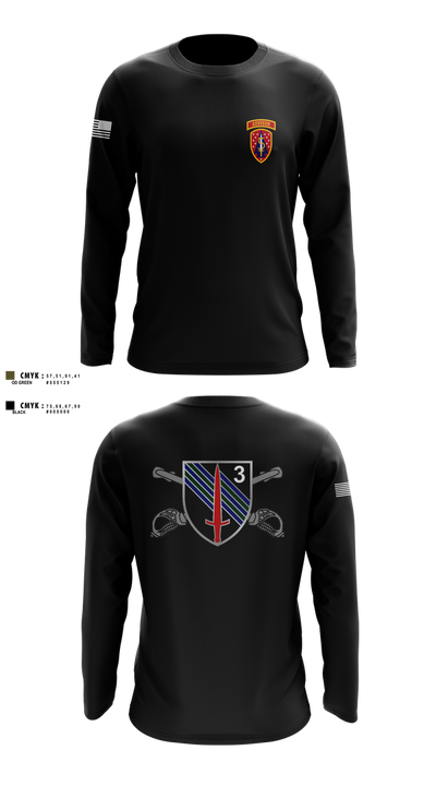 3rd SQDN, 5th SFAB Long Sleeve Performance Shirt 2