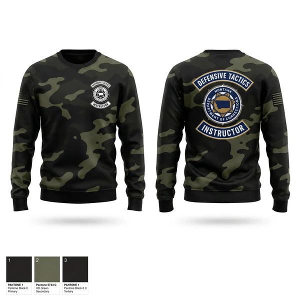 Crew Neck Sweatshirt, Flow State AthleticsMontana Department of Corrections Defensive Tactics InstructorsMontana Department of Corrections Defensive Tactics Instructors, Police, Teamtime, Team time, sublimation, custom sports apparel, team uniforms, spirit wear, spiritwear, sports uniforms, custom shirts, team store, custom team store, fundraiser sports, apparel fundraiser