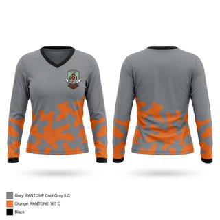 Womens Long Sleeve Vneck Shirt, Granite FC N1 GU19, Women's Soccer, Teamtime, Team time, sublimation, custom sports apparel, team uniforms, spirit wear, spiritwear, sports uniforms, custom shirts, team store, custom team store, fundraiser sports, apparel fundraiser