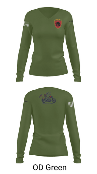 Womens Long Sleeve Vneck Shirt, 124th FRSD, , Teamtime, Team time, sublimation, custom sports apparel, team uniforms, spirit wear, spiritwear, sports uniforms, custom shirts, team store, custom team store, fundraiser sports, apparel fundraiser