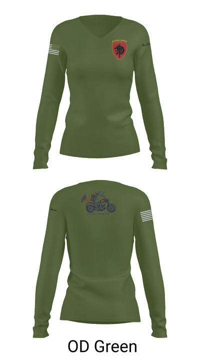 124th FRSD 51452565 Women's Long Sleeve V-neck Shirt - 57