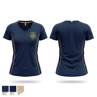Womens Short Sleeve Vneck Shirt, New York City Department of Homeless services Police, Police, Teamtime, Team time, sublimation, custom sports apparel, team uniforms, spirit wear, spiritwear, sports uniforms, custom shirts, team store, custom team store, fundraiser sports, apparel fundraiser