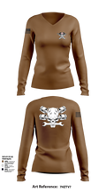Fox 1-320th F-CO FAR 4533489 Women's Long Sleeve V-neck Shirt - 103