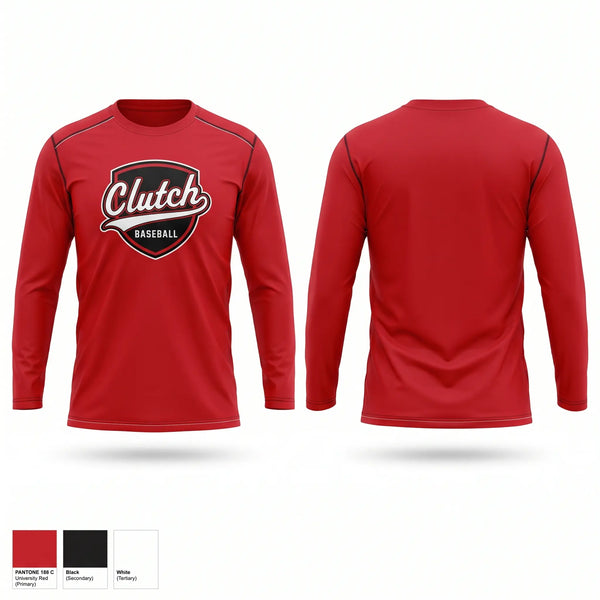 Long Sleeve Performance Shirt, Clutch, Baseball, Teamtime, Team time, sublimation, custom sports apparel, team uniforms, spirit wear, spiritwear, sports uniforms, custom shirts, team store, custom team store, fundraiser sports, apparel fundraiser