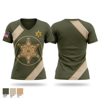 Womens Short Sleeve Vneck Shirt, Chemung County S.S.U., Police, Teamtime, Team time, sublimation, custom sports apparel, team uniforms, spirit wear, spiritwear, sports uniforms, custom shirts, team store, custom team store, fundraiser sports, apparel fundraiser