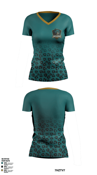 Womens Short Sleeve Vneck Shirt, southeast Jaguars, , Teamtime, Team time, sublimation, custom sports apparel, team uniforms, spirit wear, spiritwear, sports uniforms, custom shirts, team store, custom team store, fundraiser sports, apparel fundraiser