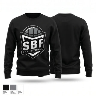 Crew Neck Sweatshirt, SBF, Men's Basketball, Teamtime, Team time, sublimation, custom sports apparel, team uniforms, spirit wear, spiritwear, sports uniforms, custom shirts, team store, custom team store, fundraiser sports, apparel fundraiser