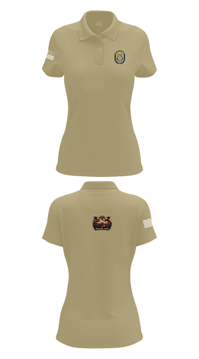 USS CAPE ST. GEORGE 53207398 Women's Short Sleeve Performance Polo  - 90