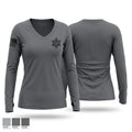 Wetzel County Sheriff Women's Long Sleeve V-neck Shirt - 1