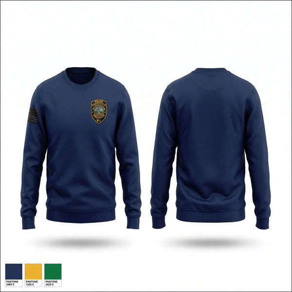 Crew Neck Sweatshirt, Bridgeton police department, Police, Teamtime, Team time, sublimation, custom sports apparel, team uniforms, spirit wear, spiritwear, sports uniforms, custom shirts, team store, custom team store, fundraiser sports, apparel fundraiser