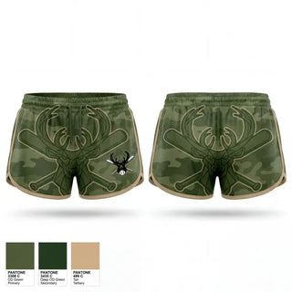 Womens Shorts, Bucks, Baseball, Teamtime, Team time, sublimation, custom sports apparel, team uniforms, spirit wear, spiritwear, sports uniforms, custom shirts, team store, custom team store, fundraiser sports, apparel fundraiser