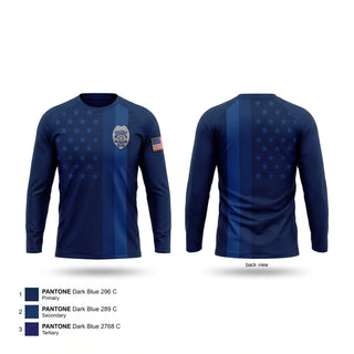 Long Sleeve Performance Shirt, Versailles Police Department, Police, Teamtime, Team time, sublimation, custom sports apparel, team uniforms, spirit wear, spiritwear, sports uniforms, custom shirts, team store, custom team store, fundraiser sports, apparel fundraiser