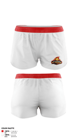 Womens Shorts, Georgia Flames, Softball, Teamtime, Team time, sublimation, custom sports apparel, team uniforms, spirit wear, spiritwear, sports uniforms, custom shirts, team store, custom team store, fundraiser sports, apparel fundraiser