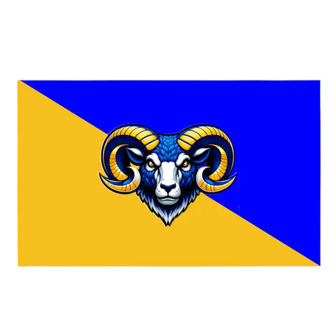 Flag, Memphis Rams, , Teamtime, Team time, sublimation, custom sports apparel, team uniforms, spirit wear, spiritwear, sports uniforms, custom shirts, team store, custom team store, fundraiser sports, apparel fundraiser