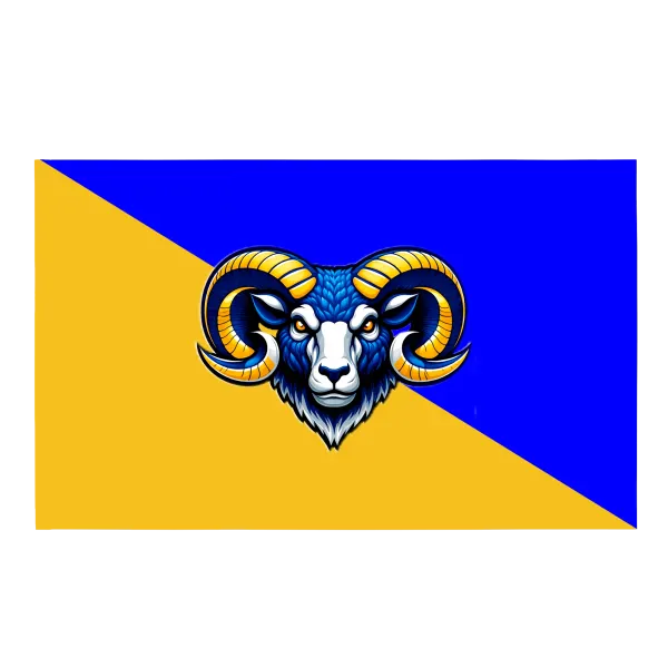 Flag, Memphis Rams, , Teamtime, Team time, sublimation, custom sports apparel, team uniforms, spirit wear, spiritwear, sports uniforms, custom shirts, team store, custom team store, fundraiser sports, apparel fundraiser