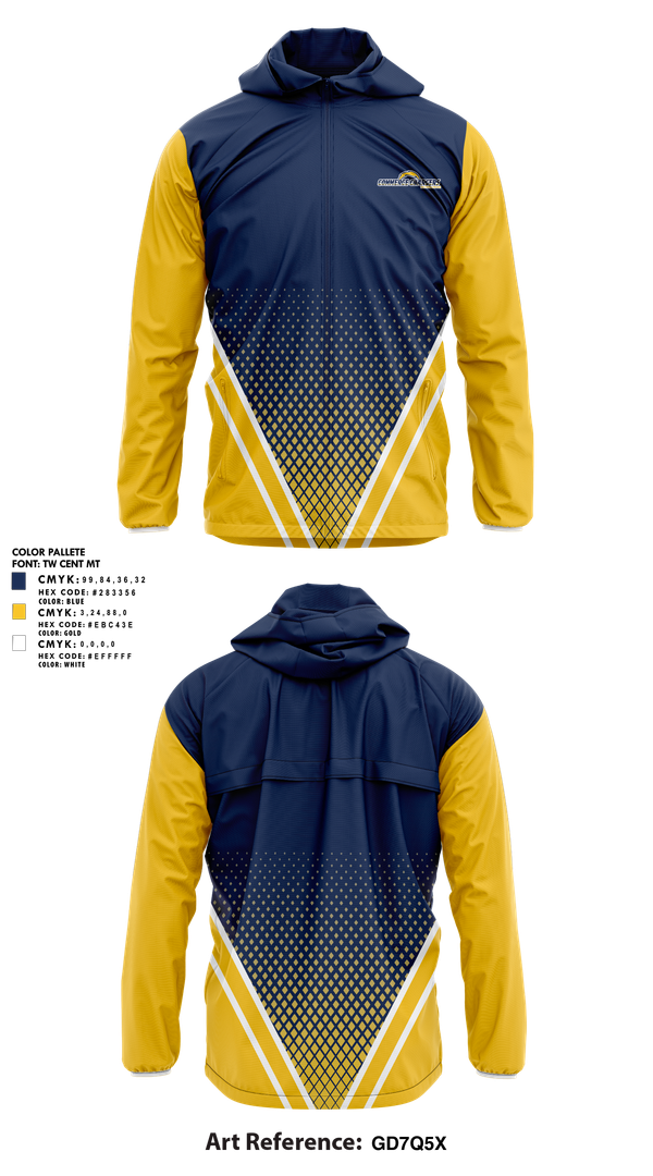 Windbreaker, Commerce Chargers Youth Football And Cheer, , Teamtime, Team time, sublimation, custom sports apparel, team uniforms, spirit wear, spiritwear, sports uniforms, custom shirts, team store, custom team store, fundraiser sports, apparel fundraiser