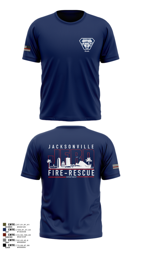 Old School Cotton Feel Shirt, JFRD Critical Care Team, Fire Department, Teamtime, Team time, sublimation, custom sports apparel, team uniforms, spirit wear, spiritwear, sports uniforms, custom shirts, team store, custom team store, fundraiser sports, apparel fundraiser