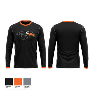Long Sleeve Performance Shirt, Bloomer Blackhawk'sTrack & Field, Track & Field, Teamtime, Team time, sublimation, custom sports apparel, team uniforms, spirit wear, spiritwear, sports uniforms, custom shirts, team store, custom team store, fundraiser sports, apparel fundraiser