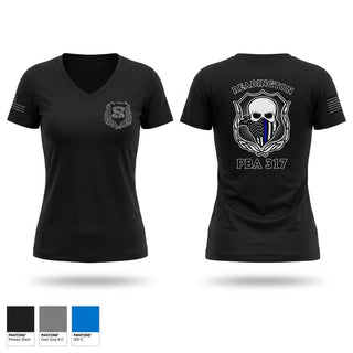 Womens Short Sleeve Vneck Shirt, PBA 317, Police, Teamtime, Team time, sublimation, custom sports apparel, team uniforms, spirit wear, spiritwear, sports uniforms, custom shirts, team store, custom team store, fundraiser sports, apparel fundraiser