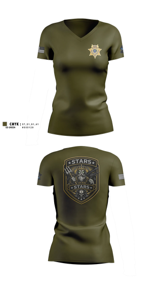 Womens Short Sleeve Vneck Shirt, Ranger Services, Police, Teamtime, Team time, sublimation, custom sports apparel, team uniforms, spirit wear, spiritwear, sports uniforms, custom shirts, team store, custom team store, fundraiser sports, apparel fundraiser