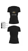 D Co 3-47 Cadre Women's Short Sleeve V-neck Shirt - 24