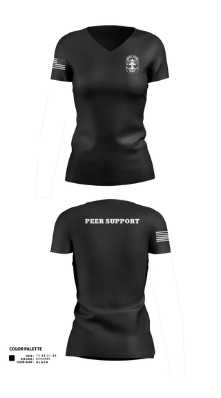 Womens Short Sleeve Vneck Shirt, LMPD HSO TACMED, Police, Teamtime, Team time, sublimation, custom sports apparel, team uniforms, spirit wear, spiritwear, sports uniforms, custom shirts, team store, custom team store, fundraiser sports, apparel fundraiser